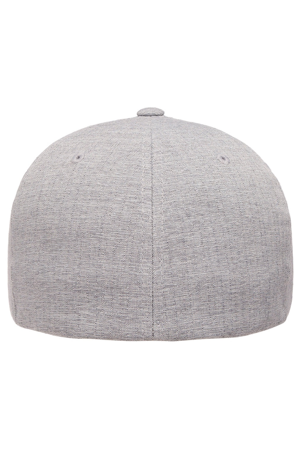 Flexfit Hats Y6350 Mens Heatherlight Stretch Fit Hat Silver Grey Melange Flat Back