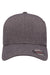 Flexfit Hats Y6350 Mens Heatherlight Stretch Fit Hat Dark Grey Melange Flat Front
