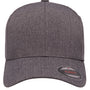 Flexfit Hats Mens Heatherlight Stretch Fit Hat - Dark Grey Melange - Closeout