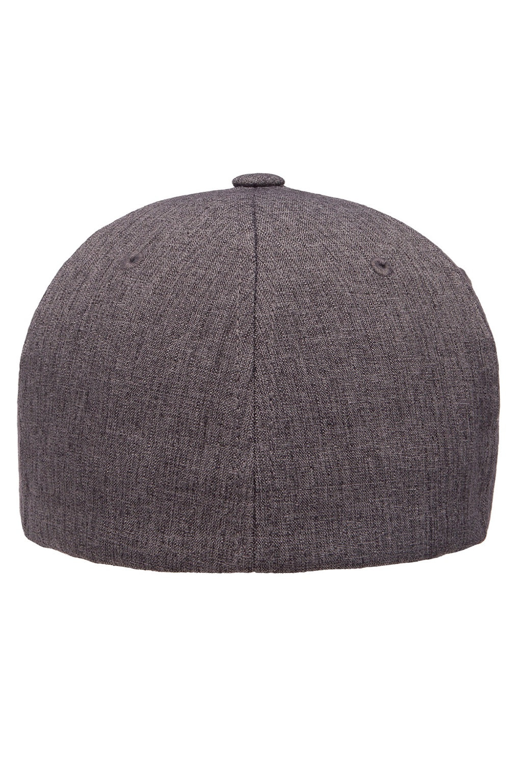 Flexfit Hats Y6350 Mens Heatherlight Stretch Fit Hat Dark Grey Melange Flat Back