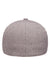 Flexfit Hats Y6350 Mens Heatherlight Stretch Fit Hat Grey Melange Flat Back