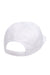 Yupoong Hats Y6502/6502 Mens Adjustable Hat White Flat Back