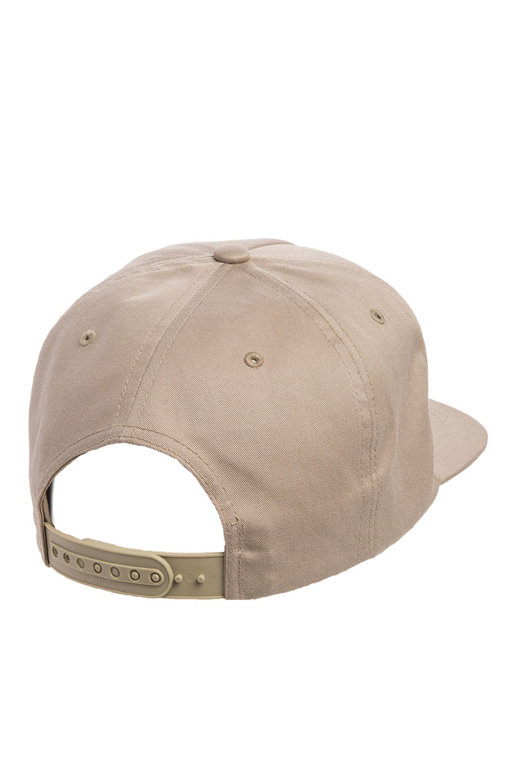 Yupoong Hats Y6502/6502 Mens Adjustable Hat Khaki Brown Flat Back