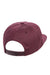 Yupoong Hats Y6502/6502 Mens Adjustable Hat Maroon Flat Back