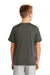 New Era YNEA200 Youth Series Performance Jersey Moisture Wicking Short Sleeve Crewneck T-Shirt Graphite Grey Model Back