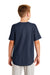 New Era YNEA220 Youth Diamond Era Moisture Wicking Short Sleeve Jersey Navy Blue Model Back