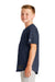 New Era YNEA220 Youth Diamond Era Moisture Wicking Short Sleeve Jersey Navy Blue Model Side