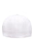 Flexfit Hats YP180/180 Mens Moisture Wicking Stretch Fit Hat White Flat Back