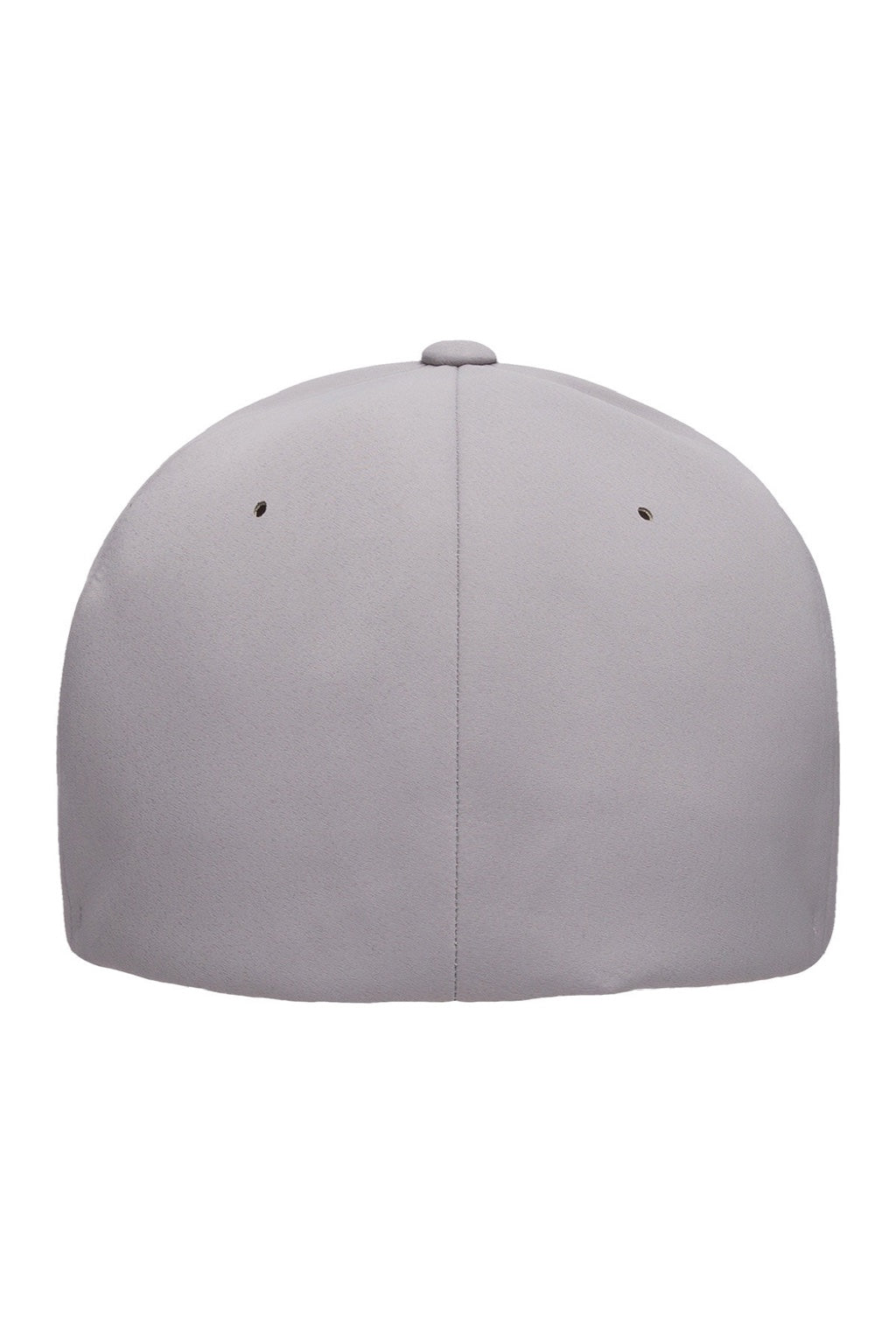 Flexfit Hats YP180/180 Mens Moisture Wicking Stretch Fit Hat Silver Grey Flat Back