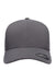 Flexfit Hats YP180/180 Mens Moisture Wicking Stretch Fit Hat Dark Grey Flat Front