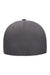 Flexfit Hats YP180/180 Mens Moisture Wicking Stretch Fit Hat Dark Grey Flat Back