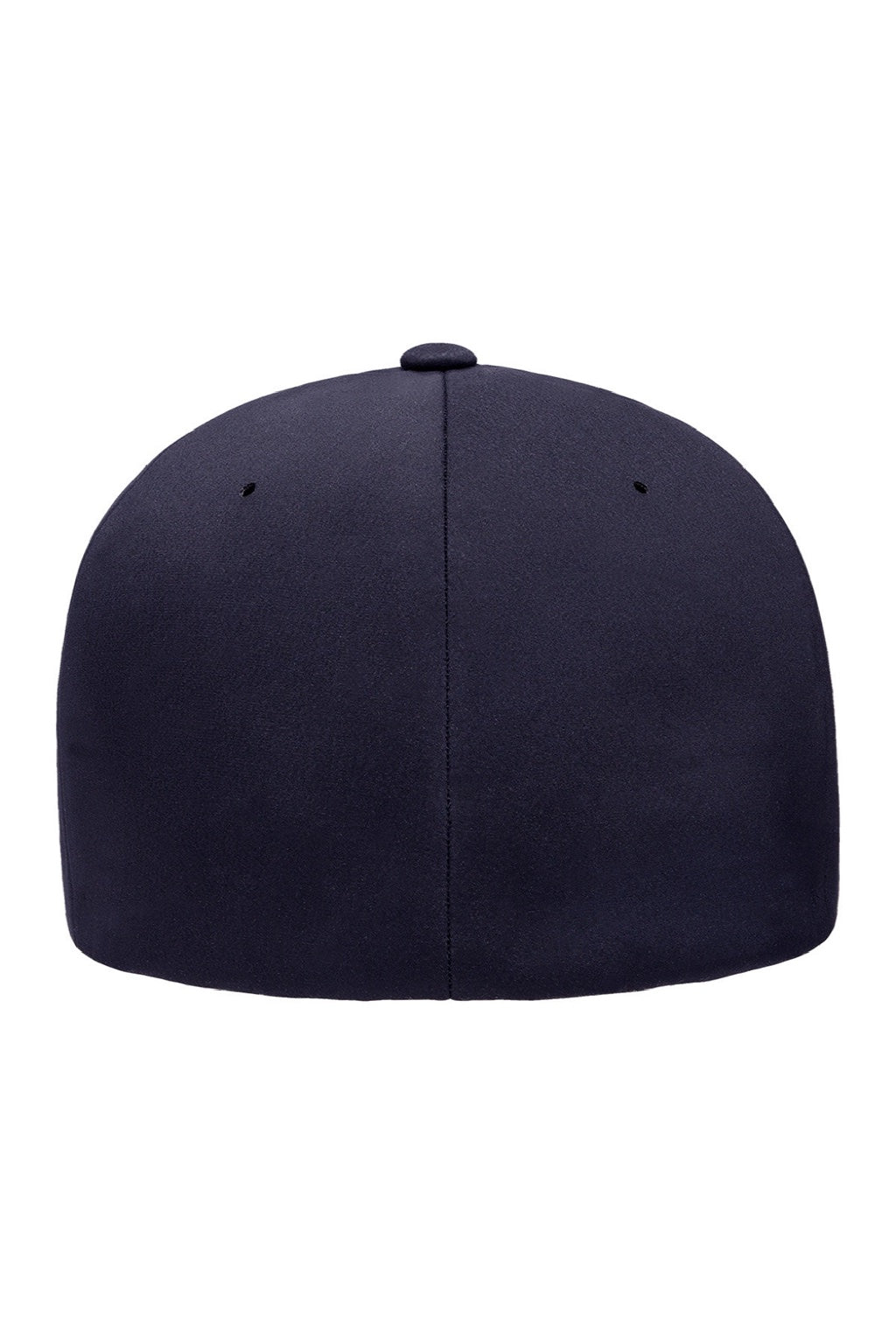 Flexfit Hats YP180/180 Mens Moisture Wicking Stretch Fit Hat Navy Blue Flat Back