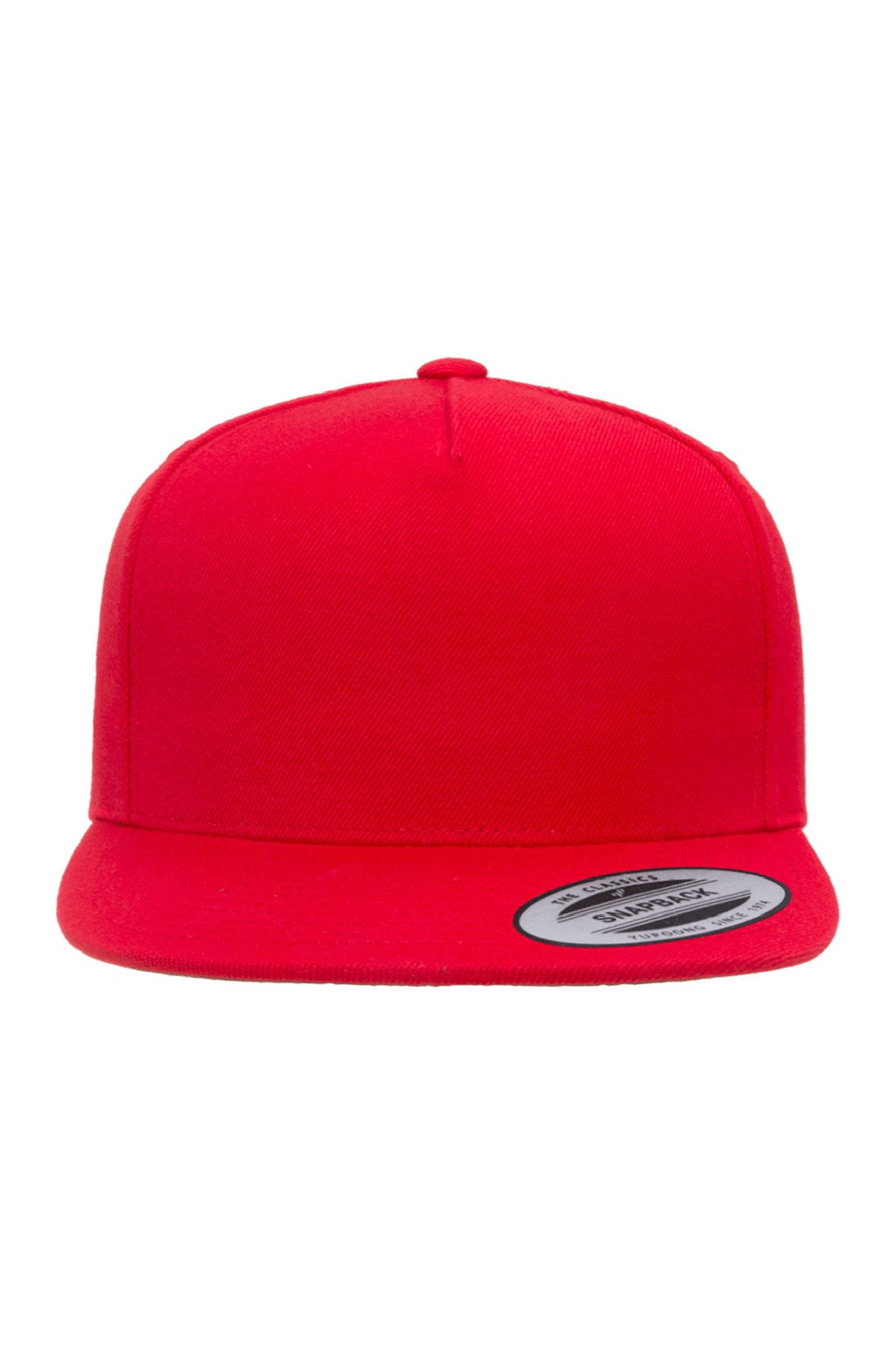 Yupoong Hats YP5089/5089M Mens Adjustable Hat Red Flat Front