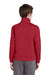 Sport-Tek YST241 Youth Sport-Wick Moisture Wicking Fleece Full Zip Sweatshirt w/ Pockets Deep Red Model Back