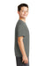 Sport-Tek YST320 Youth Tough Moisture Wicking Short Sleeve Crewneck T-Shirt Dark Smoke Grey Model Side