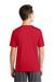 Sport-Tek YST320 Youth Tough Moisture Wicking Short Sleeve Crewneck T-Shirt Deep Red Model Back