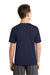 Sport-Tek YST320 Youth Tough Moisture Wicking Short Sleeve Crewneck T-Shirt True Navy Blue Model Back