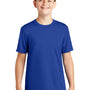 Sport-Tek Youth Tough Moisture Wicking Short Sleeve Crewneck T-Shirt - True Royal Blue - Closeout
