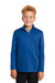 Sport-Tek YST357 Youth Competitor Moisture Wicking 1/4 Zip Sweatshirt Royal Blue Model Front