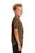 Sport-Tek YST390 Youth Electric Heather Moisture Wicking Short Sleeve Crewneck T-Shirt Gold/Black Electric Model Side