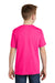Sport-Tek YST450 Youth Competitor Moisture Wicking Short Sleeve Crewneck T-Shirt Neon Pink Model Back