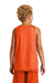 Sport-Tek YST500 Youth Reversible Mesh Moisture Wicking Tank Top Deep Orange Model Back