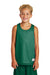 Sport-Tek YST500 Youth Reversible Mesh Moisture Wicking Tank Top Kelly Green Model Front