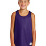 Sport-Tek Youth Reversible Mesh Moisture Wicking Tank Top - Purple - Closeout