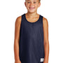 Sport-Tek Youth Reversible Mesh Moisture Wicking Tank Top - True Navy Blue - Closeout
