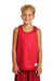 Sport-Tek YST500 Youth Reversible Mesh Moisture Wicking Tank Top True Red Model Front