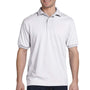 Hanes Mens EcoSmart Short Sleeve Polo Shirt - White