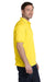 Hanes 054 Mens EcoSmart Short Sleeve Polo Shirt Yellow Side