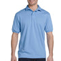Hanes Mens EcoSmart Short Sleeve Polo Shirt - Light Blue