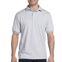 Hanes Mens EcoSmart Short Sleeve Polo Shirt - Ash Grey - Closeout