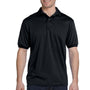 Hanes Mens EcoSmart Short Sleeve Polo Shirt - Black