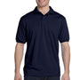 Hanes Mens EcoSmart Short Sleeve Polo Shirt - Navy Blue