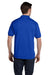 Hanes 054 Mens EcoSmart Short Sleeve Polo Shirt Royal Blue Back