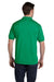 Hanes 054 Mens EcoSmart Short Sleeve Polo Shirt Kelly Green Back