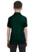 Hanes 054Y Youth EcoSmart Short Sleeve Polo Shirt Forest Green Back