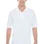 Hanes Mens X-Temp Fresh IQ Moisture Wicking Short Sleeve Polo Shirt - White