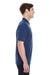 Hanes 055P Mens X-Temp Fresh IQ Moisture Wicking Short Sleeve Polo Shirt Navy Blue Side