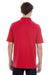 Hanes 055P Mens X-Temp Fresh IQ Moisture Wicking Short Sleeve Polo Shirt Red Back
