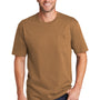 CornerStone Mens Short Sleeve Crewneck T-Shirt w/ Pocket - Duck Brown