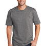 CornerStone Mens Short Sleeve Crewneck T-Shirt w/ Pocket - Heather Charcoal Grey