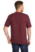 CornerStone Mens Short Sleeve Crewneck T-Shirt w/ Pocket Maroon Side
