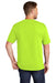 CornerStone Mens Short Sleeve Crewneck T-Shirt w/ Pocket Safety Green Side