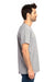 Threadfast Apparel 100A Mens Ultimate Short Sleeve Crewneck T-Shirt Heather Grey Side
