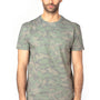 Threadfast Apparel Mens Ultimate Short Sleeve Crewneck T-Shirt - Hex Green Camo