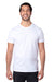 Threadfast Apparel 100A Mens Ultimate Short Sleeve Crewneck T-Shirt RFID White Front
