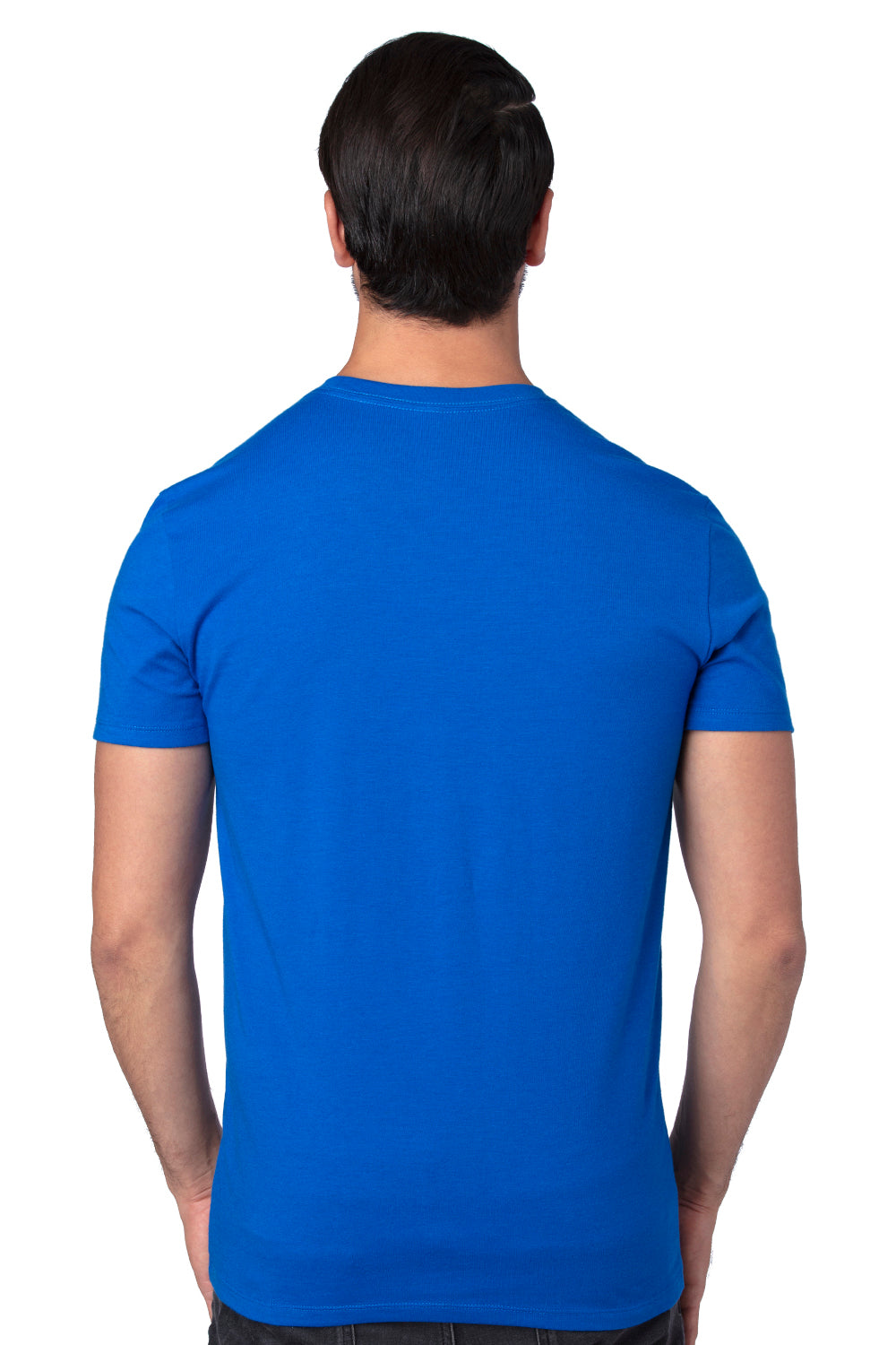 Threadfast Apparel 100A Mens Ultimate Short Sleeve Crewneck T-Shirt Royal Blue Back